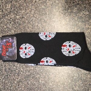 Bioworld Black and White Horror Mask Socks